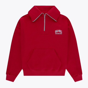 Osaka Women Half Zip Sweater #Red