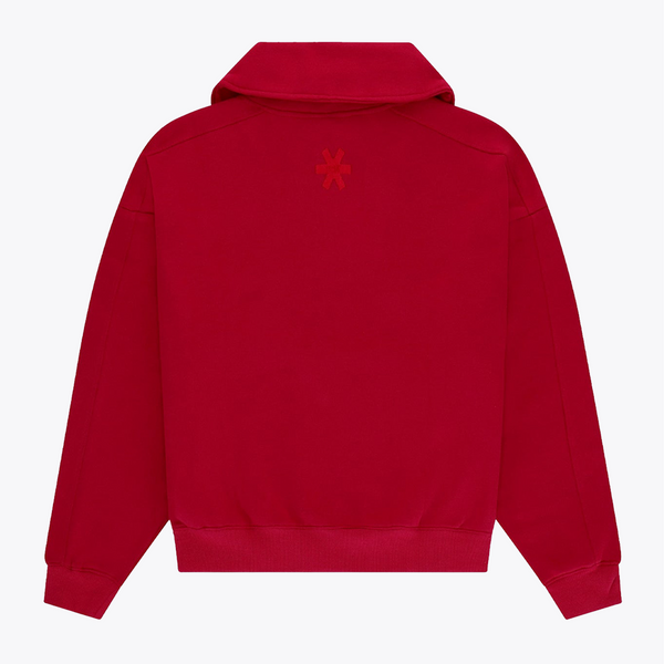 Osaka Women Half Zip Sweater #Red