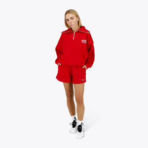 Osaka Women Half Zip Sweater #Red