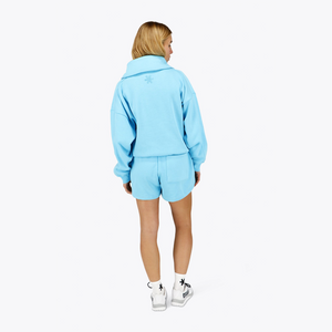 Osaka Women Half Zip Sweater #LightBlue 