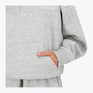 Osaka Women Half Zip Sweater #LightGrey