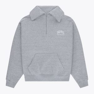 Osaka Women Half Zip Sweater #LightGrey