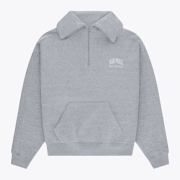 Osaka Women Half Zip Sweater #LightGrey