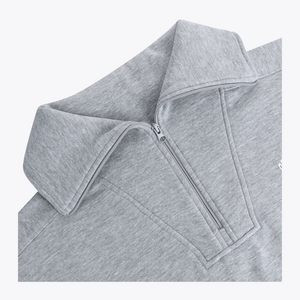 Osaka Women Half Zip Sweater #LightGrey
