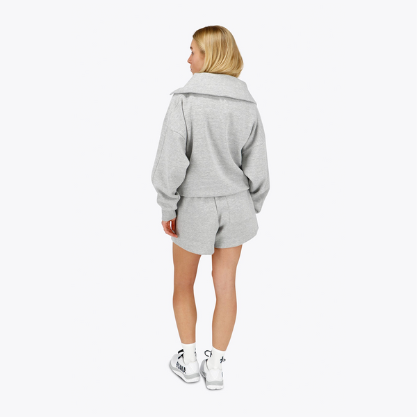 Osaka Women Half Zip Sweater #LightGrey