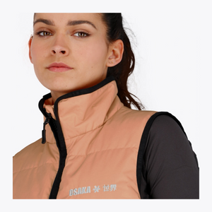 Osaka Women Padded Gilet #Peach