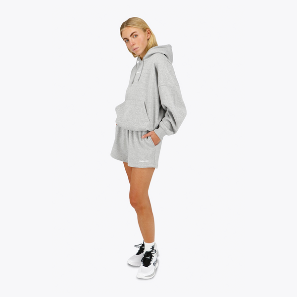 Osaka Women Shorts #LightGrey | full body shot of model