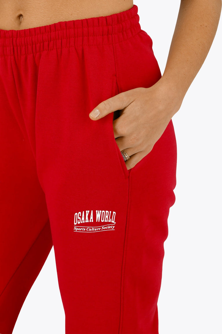 Osaka Women Sweatpants | Red