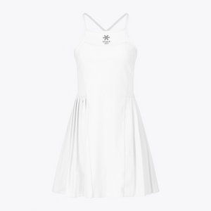 Osaka Women Pleated Tech Dress #White