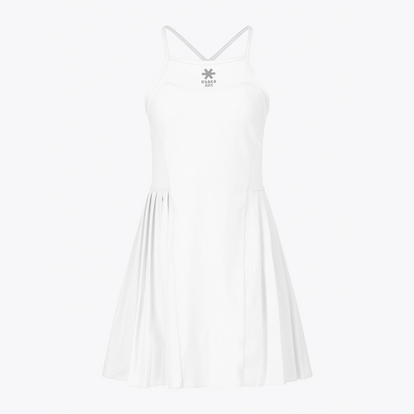 Osaka Women Pleated Tech Dress #White