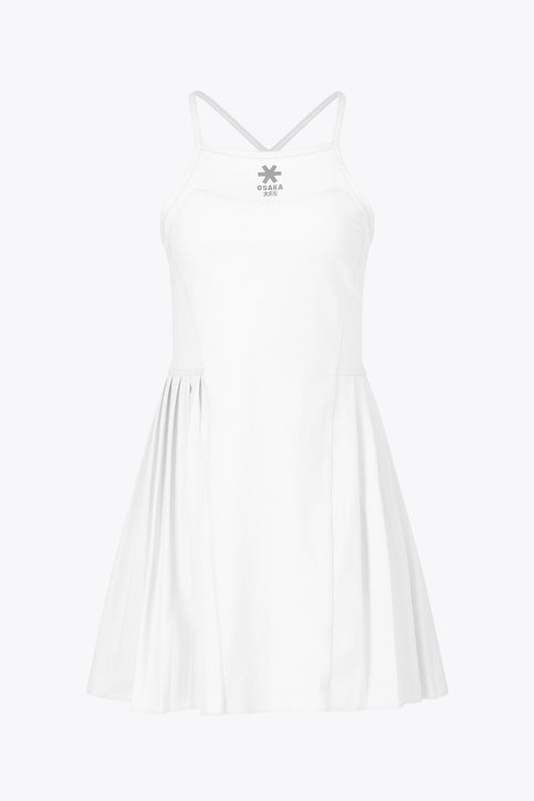 Osaka Women Pleated Tech Dress | White