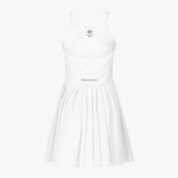 Osaka Women Pleated Tech Dress #White