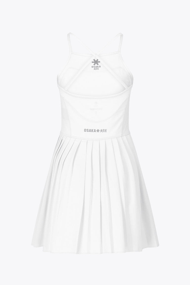Osaka Women Pleated Tech Dress | White