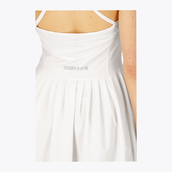 Osaka Women Pleated Tech Dress #White