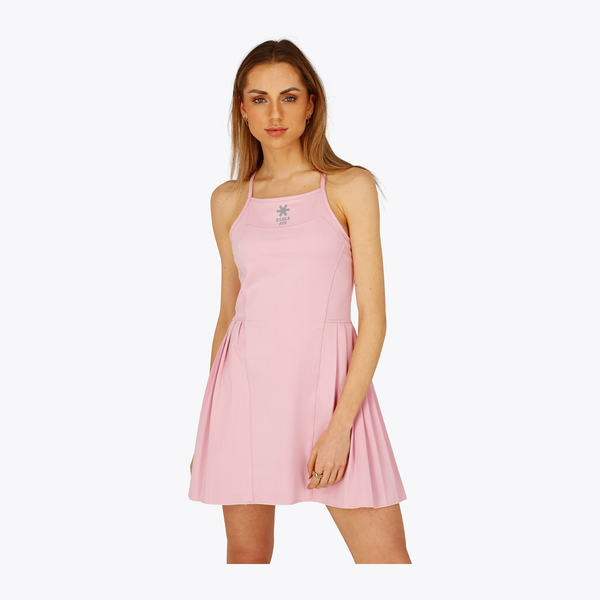 Osaka Women Pleated Tech Dress #FondantPink
