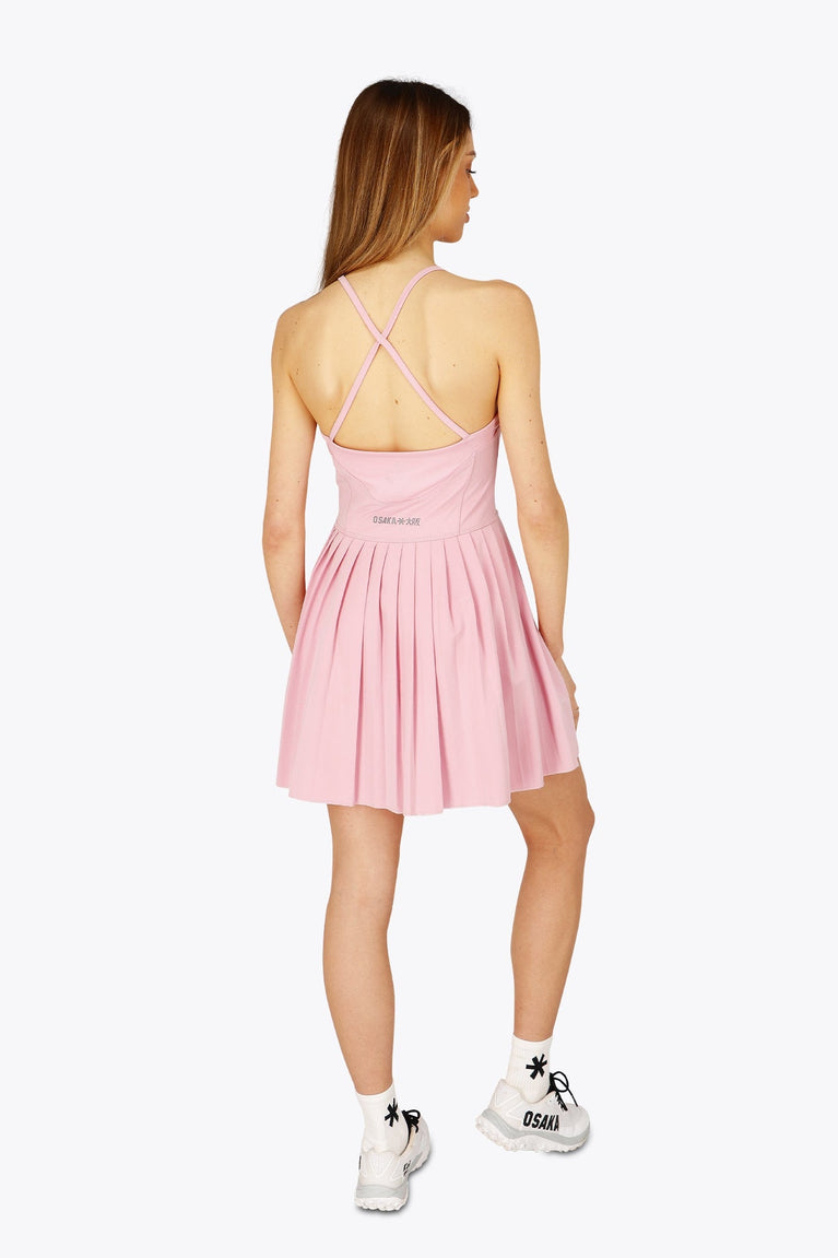 Osaka Women Pleated Tech Dress | Fondant Pink