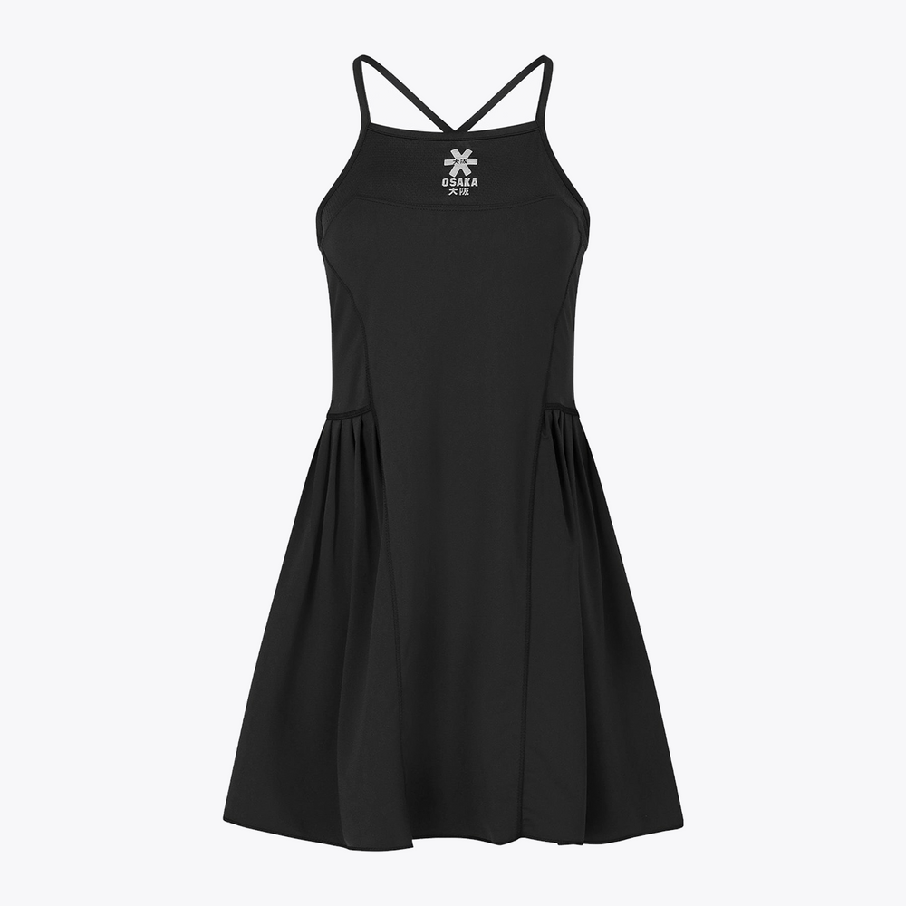Osaka Women Pleated Tech Dress #Black