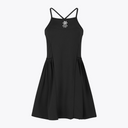 Osaka Women Pleated Tech Dress #Black
