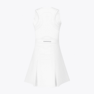 Osaka World Floucy Dress #White | Back of dress 