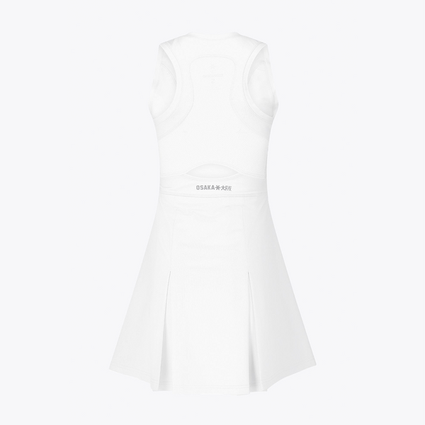 Osaka World Floucy Dress #White | Back of dress 