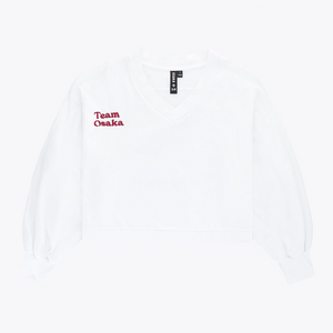 Women V Neck Cropped Sweater