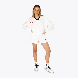 Women V Neck Cropped Sweater