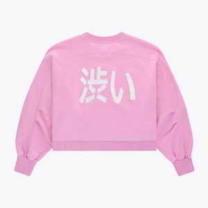 Osaka Women Cropped Sweater #BegoniaPink