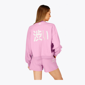 Osaka Women Cropped Sweater #BegoniaPink
