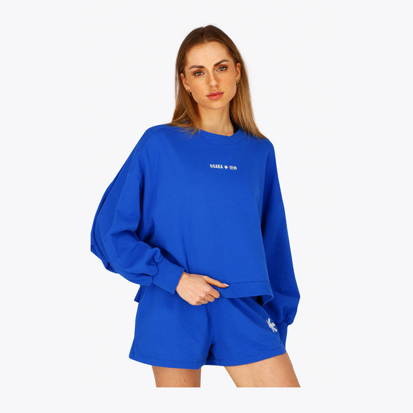 Osaka Women Cropped Sweater #PrincessBlue