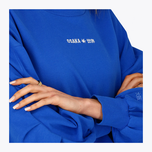 Osaka Women Cropped Sweater #PrincessBlue