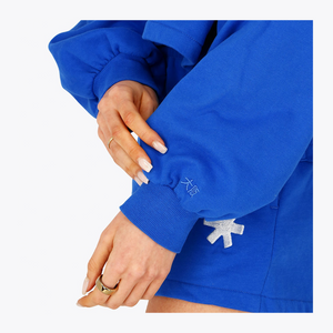 Osaka Women Cropped Hoodie #PincessBlue