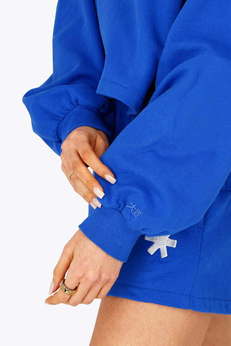 Osaka Women Cropped Hoodie | Princess Blue