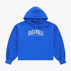 Osaka Women Cropped Hoodie #PincessBlue