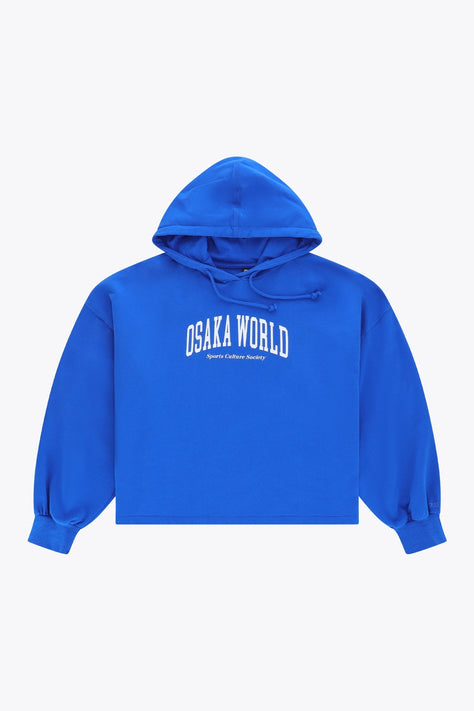 Osaka Women Cropped Hoodie | Princess Blue