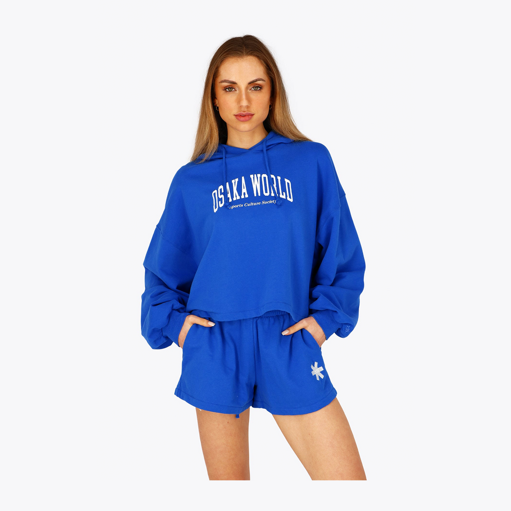 Osaka Women Cropped Hoodie #PincessBlue