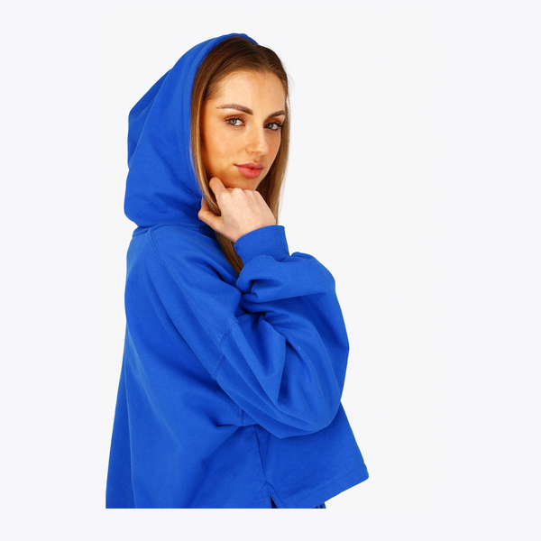 Osaka Women Cropped Hoodie #PincessBlue