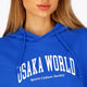 Osaka Women Cropped Hoodie | Princess Blue