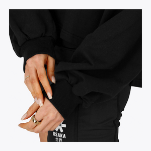 Osaka Women Cropped Hoodie #Black