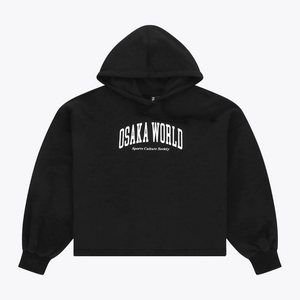 Osaka Women Cropped Hoodie #Black