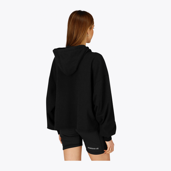 Osaka Women Cropped Hoodie #Black