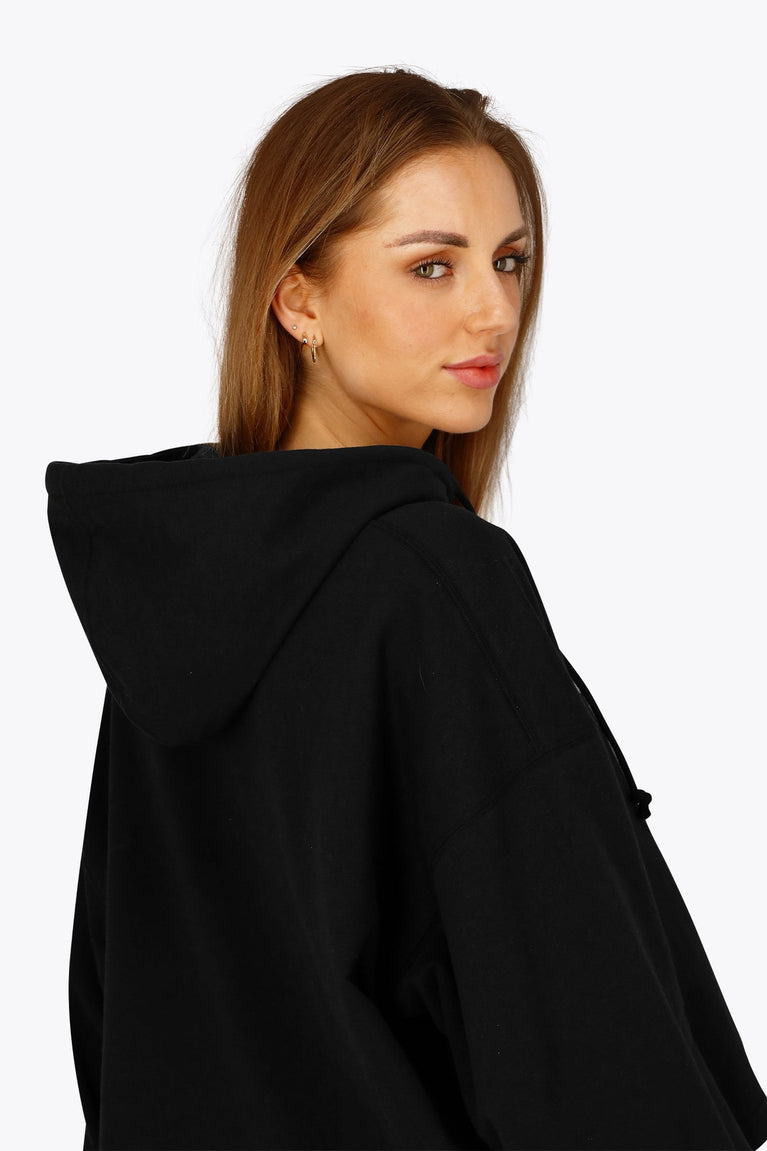 Osaka Women Cropped Hoodie | Black