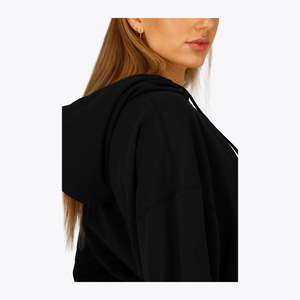 Osaka Women Cropped Hoodie #Black