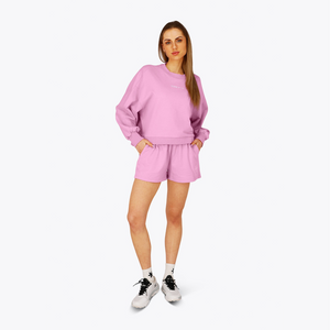 Osaka Women Shorts #BegoniaPink | full body shot of model
