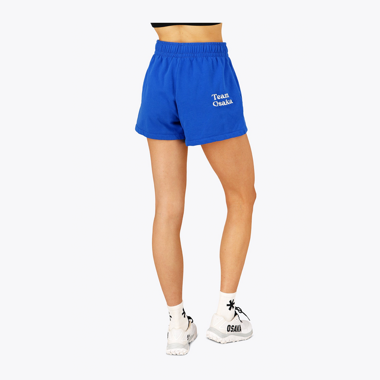 Osaka Women Shorts #PrincessBlue | back of short on model