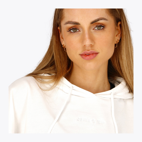 Osaka Women Cropped Hoodie #White