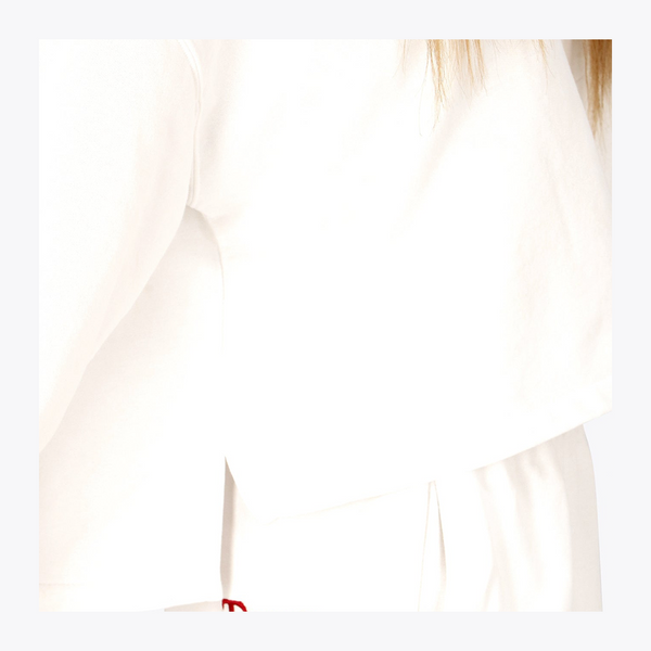 Osaka Women Cropped Hoodie #White