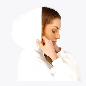 Osaka Women Cropped Hoodie #White