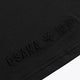 Osaka unisex basic tee in black. Detail logo view