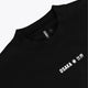 Osaka unisex sweater signature black with white logo. Front detail logo view