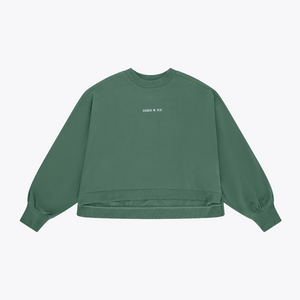 Osaka Women Cropped Sweater #BayouGreen